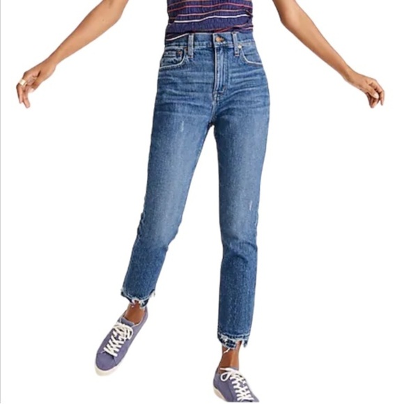 Madewell 10" High-Rise Skinny Crop Jeans in Sheffield Wash Size 26 $135 MC515 - Picture 2 of 13
